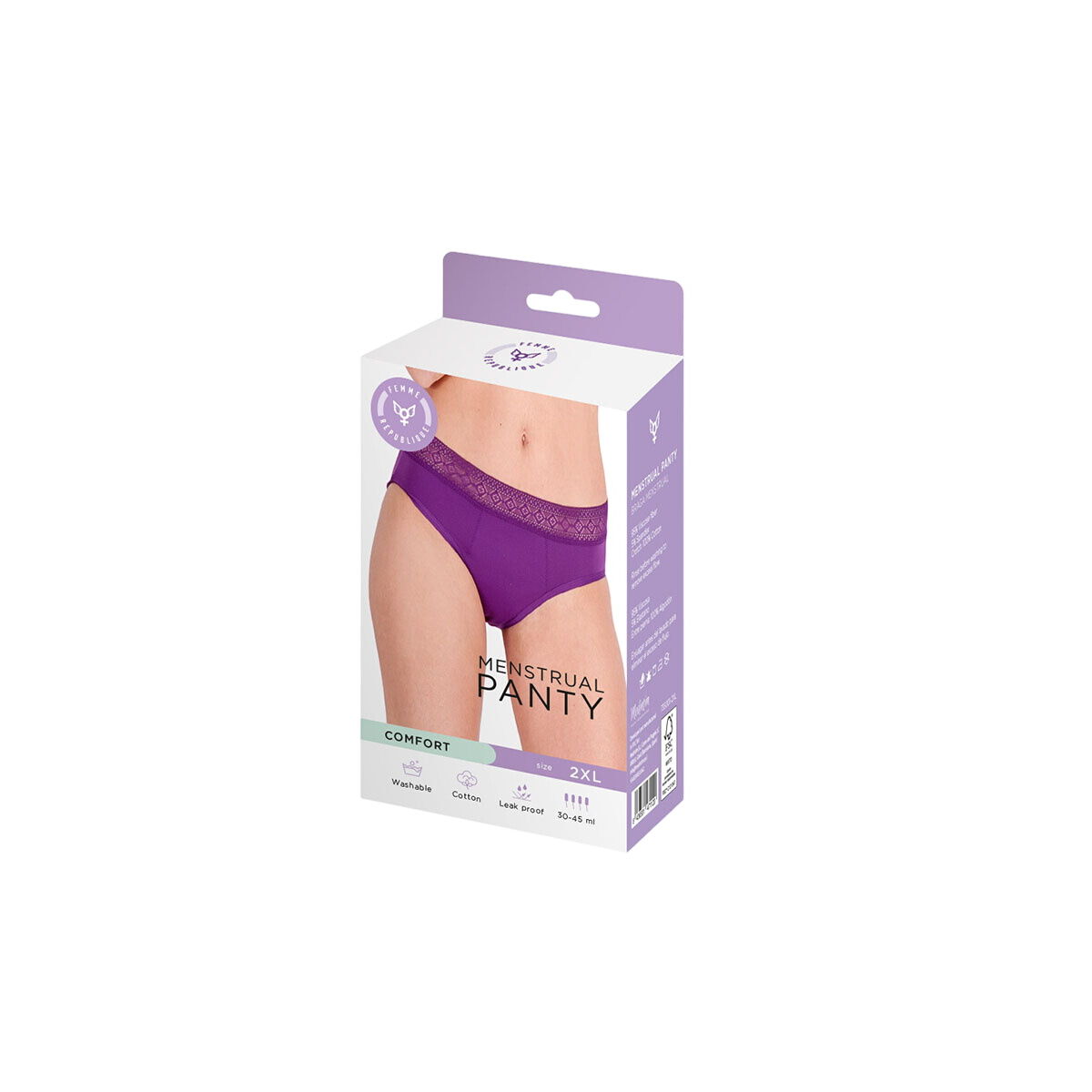 Menstrual panties Femme Republique Lilac-0